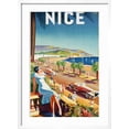 thumbnail image 2 of Art.com Nice, Ca, 1930 Giclee Print by Eff d'Hey, White Frame Wall Art, 21" x 29", 2 of 5