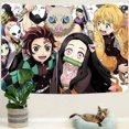 thumbnail image 3 of Demon Slayer Tapestry-Demon Slayer Poster-Anime Tapestry-Demon Slayer Party, Can Be Hung In The Living Room Bedroom 60x80 Inch Demon Slayer Background, 3 of 4