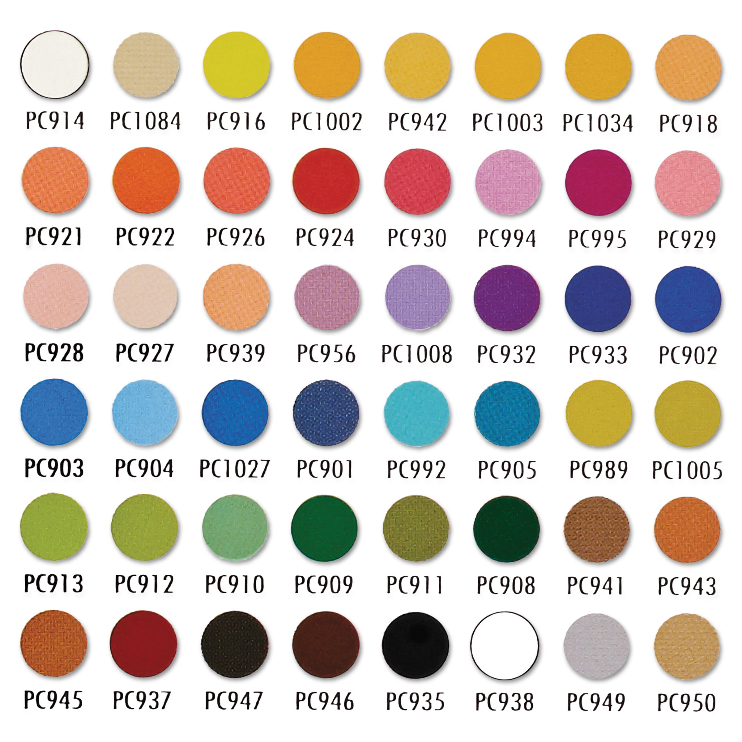 Prismacolor 48 Color Chart