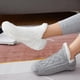 thumbnail image 1 of 2 piezas de invierno para mujer, calcetines antideslizantes, transpirables, antideslizantes, suaves, cálidos, cómodos, calcetines cálidos de invierno gris Yotijar calcetines calientes de invierno para mujer, 1 of 9
