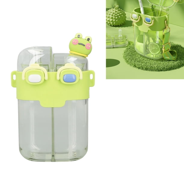 Botella De Agua, 780ml Botella Kawaii De Doble Uso Con Pajita Y Correa Ajustable, Vaso De Plástico A Prueba De Fugas Para Niños, Niñas Y Colegio