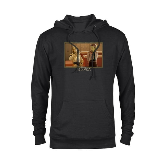 Star Wars Ahsoka Part 7 Hera Syndulla & C-3PO Always a Rebel - Pullover Hoodie for Adults - Customized-Black