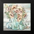 thumbnail image 2 of Tre Sorelle Studios 20x20 Black Modern Framed Museum Art Print Titled - Blush Poppies and Eucalyptus Still Life, 2 of 5