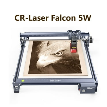 Creality Falcon 5W CR-Laser Falcon Engraver, 0.06mm Laser Cutter and Engraving Machine for Wood Metal Leather Acrylic Glass