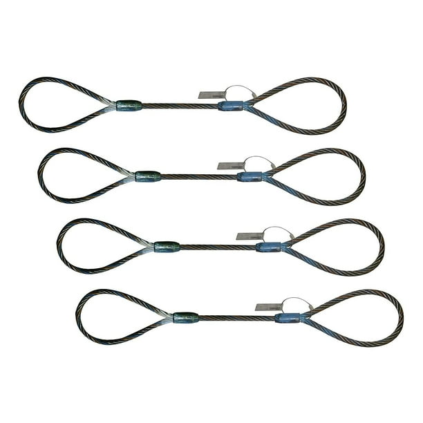 Eye and Eye Wire Rope Choker Sling 1/2" x 2' Rigging Lifting Industrial