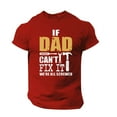 thumbnail image 1 of LUOGENLI T-shirts pour Homme pour Hommes Homme Printemps et Été Fête des Pères Décontracté Rétro Lettrage Impression Partielle T-Shirt Col Rond Manche Courte Haut T-shirts pour Hommes T-shirts Graphiques Vintage Pâques Rouge TTG, 1 of 6