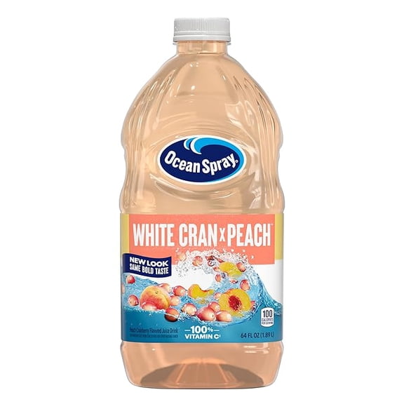 (1 pack) Ocean Spray® White Cran-Peach Juice Drink, 64 Fl Oz Bottle (Pack of 1)