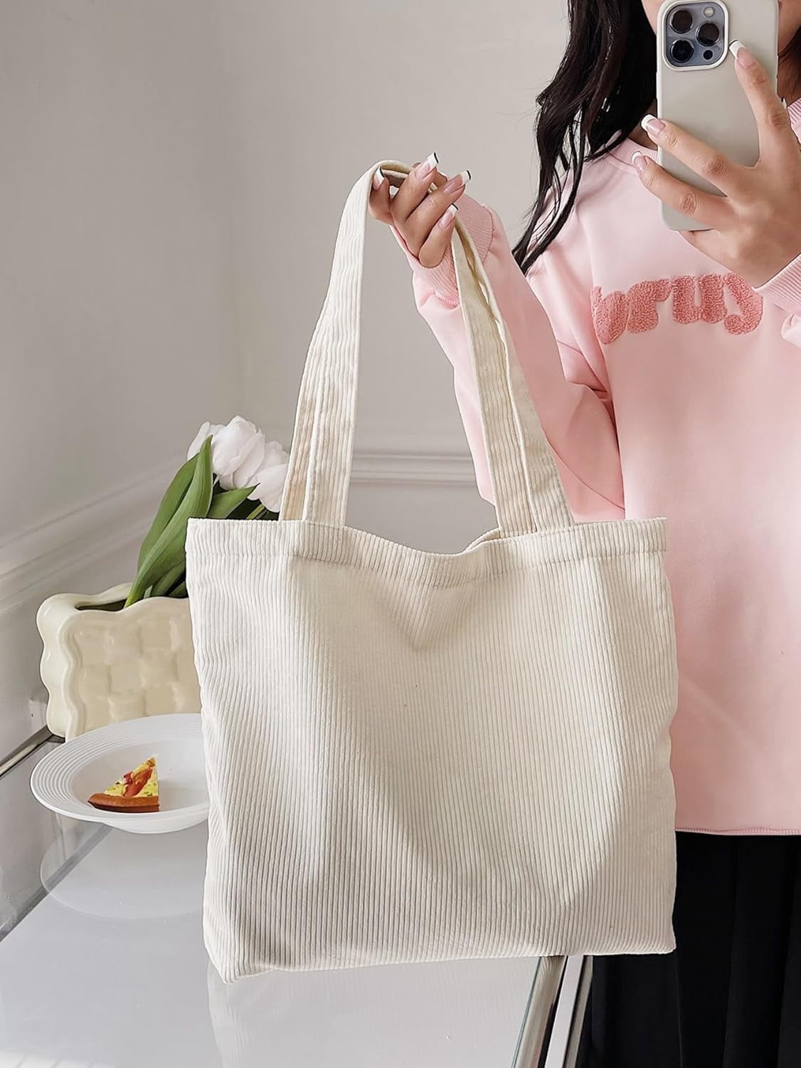 Women's Crochet Tote Bag Hollow Out Summer Shopping Bags Shoulder Handbags