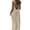 Beige, variant on Women Backless Dresses Casual Summer Lightweight Long Dresses with Back Adjustable Ties Spaghetti Straps Flowy Beach Sun Spring Loungewear Cute Fashion Dress Outfits