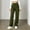 0_ Army Green, variant on Womens Cargo Straight Leg Pants, Elastic Waistband Multi Pocket Layout, Stretch Flexible Fabric for Outdoor Daily Activity Gray M