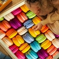 thumbnail image 3 of 1000 Piece Jigsaw Puzzles for Adults, Colorful Macaron Art with Grid Letters Back - Educational Family Bonding & Mindfulness Activity PTDZ007H, 3 of 6