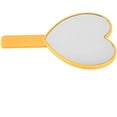 thumbnail image 3 of Heart-Shaped Travel Handheld Mirror, Cosmetic Hand Mirror With Handle Pink, 3 of 5