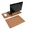 Brown, variant on 3-in-1 Laptop Sleeve with Stand & Mouse Pad, PU Leather Computer Case, Back to School, 13-16 Inch