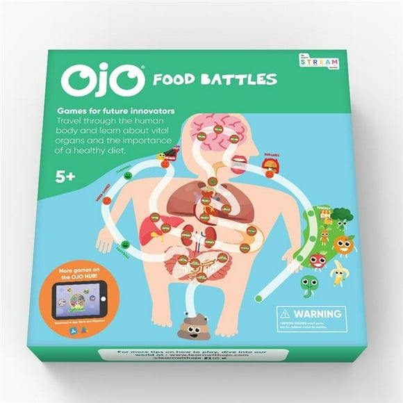 Food Battles Biology Board Game for Kids - Learning and Educational STEM Toys for Kids Ages 5 and up - Smart Preschool Games for Boys & Girls - Perfect Science Gift