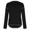 thumbnail image 4 of HAiming Womens Plus Size Long Sleeve Tops 2025 Trendy Solid Color Round Neck Shirts Fall Winter Casual Loose Blouses, 4 of 6
