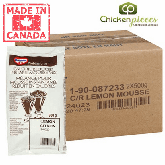 Oetker Mousse Mix Lemon Calorie Reduced 500g/1.10Lbs (2/Case)-Canadian Made