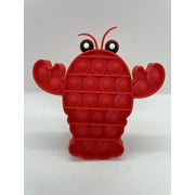 Lobster Push Pop and Play Fidget Toy Sensory Fidget Toy Silicone Pop Toy Simple Dimple Stress Reliever ! by Alexis and Greenberg