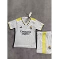 thumbnail image 1 of [Traje para niños] 2324 Real Madrid cancha blanca bordado tailandés traje de fútbol de alta calidad. Gao Jiahui unisex, 1 of 2