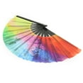 thumbnail image 3 of Bamboo Fan,Colorful Folding Hand Held Hand Fan Folding Fan Convenient Use, 3 of 14