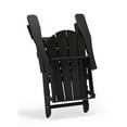 thumbnail image 6 of Polytrends  Laguna Fade Resistant All Weather Outdoor Patio Folding Adirondack Chair Black Poly Synthetic Fiber,Plastic, 6 of 15