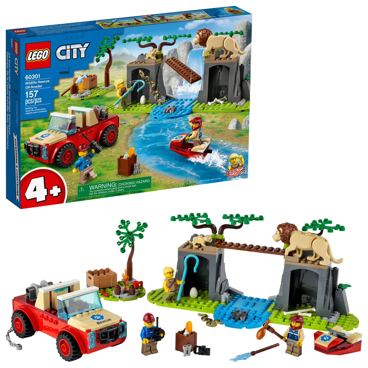 LEGO CITY 60302 Wildlife Rescue Operation Building Kit 525 Pcs 