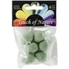 Touch of Nature Plastic Bird Eggs 1" 6/Pkg-Green W/Blue Speckles
