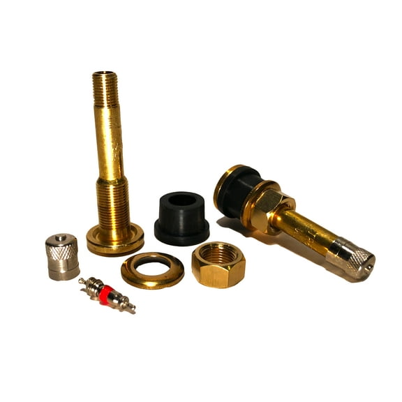 Single TR500 Straight Brass Clamp In Tubeless 2 inch Truck and Bus Valve Stem