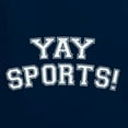 thumbnail image 5 of Wild Bobby YAY SPORTS! Sports Men Graphic Tank Top, Navy, Small, 5 of 5