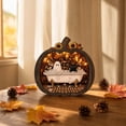 thumbnail image 2 of Halloween Decorations Lighted Pumpkin for Tabletop,Light Up Pumpkin Ghost Lamp Lantern Shadow Box Halloween Table Decorations Ornament, 2 of 7
