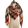 thumbnail image 1 of Foulard Chaude pour Femmes Châles Carrés Foulards Infini Rayures Carreaux Surface Rugueuse,8#, 1 of 4