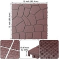 thumbnail image 2 of 44 Pack Plastic Interlocking Deck Tiles,12" Waterproof Outdoor Flooring,All Weather Use, Patio Floor Decking Tiles for Porch Poolside Balcony Backyard,Stone Texture,Grey 02, 2 of 7