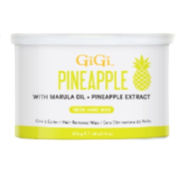 GiGi Wax Can Neon Hard Wax Pineapple 14 oz #43387
