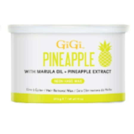 GiGi Wax Can Neon Hard Wax Pineapple 14 oz #43387