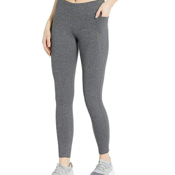 Reebok Womens TS Lux Tight Compression Athletic Pants, Grey, XX-Small
