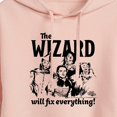 thumbnail image 3 of The Wizard of Oz - The Wizard Will Fix Everything - Juniors Cropped Pullover Hoodie, 3 of 5