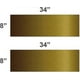 thumbnail image 3 of Door Kick Plate Peel and (8'x Stick 34', Brushed Brass Finish), 3 of 3