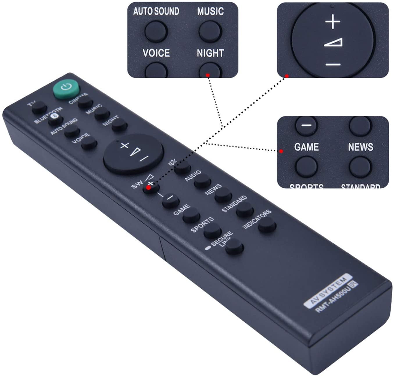 Amazon.com: RMT-AH500U Replacement Remote Control Applicable