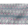 thumbnail image 4 of oneOone Viscose Jersey Fabric Peacock Feather Ikat Print Fabric By The Yard 60 Inch Wide, 4 of 5