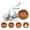 Brown (Rustic Wood), variant on Darling Souvenir 190 Pcs Retirement Party Favor Stickers chocolate&nbsp;Candy Labels-Navy Blue