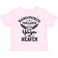 thumbnail image 3 of Inktastic Handpicked for Earth By My Yaya in Heaven with Angel Wings Boys or Girls Toddler T-Shirt, 3 of 5