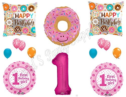 PINK HUNTING CAMO Birthday Party Supply Kit w/ Balloons & Invitations