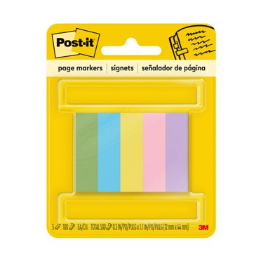 Universal Pop-Up Page Flags – 200 Pack, Assorted Colors, 1" X 1-3/4"