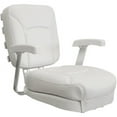 thumbnail image 3 of Springfield Ladder Back Chair with Cushions/Pedestal/Slide Swivel, White, 3 of 3