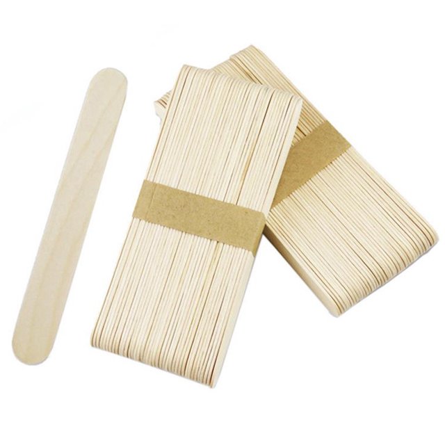 Beauty Stick, Beauty Stick, Stick depilatorio de doble uso, Salón de belleza, Recorte de uñas, Recorte de cejas, Palillo de madera, Palillo de cera para raspar