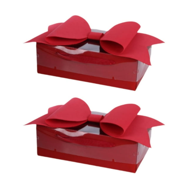 2x Cajas de regalo para San Valentín Regalos para San Valentín Embalaje de frutas Cajas de flores Rojo