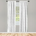 thumbnail image 4 of Ambesonne Floral Window Curtains, Romantic Paste Tone Roses, Each 28" W x 63" L, Pale Grey and White, 4 of 4