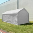thumbnail image 3 of ALEKO 10' x 20' Steel Frame with PVC Removable Walls Canopy Carport Tent, Heavy Duty, White Color, 3 of 21