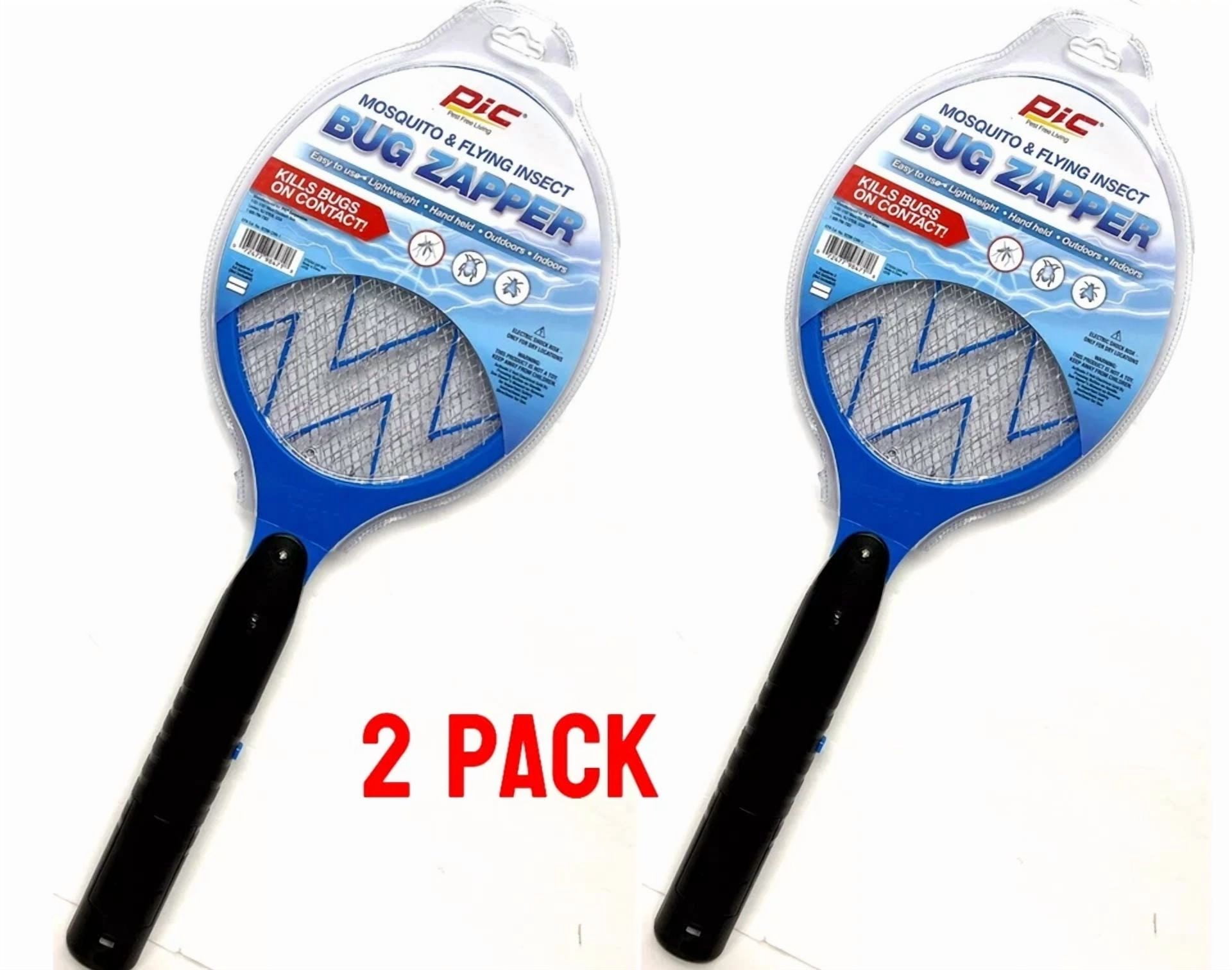 CRESTIN- 2 Pack Electric Swatter Fly Handheld Mosquito And Flying Insect Bug Zapper