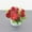 Red-RD-clearacne, variant on OEFNTAC Artificial Flower Arrangement 5.91x4.72x4.72in Polyester Dining Table Centerpiece Home Decor Silk Flowers