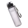 thumbnail image 1 of Cateissary Botella de agua Taza de plástico portátil para beber A prueba de fugas Deportes Viajes Drinkware Botella al aire libre, Negro, 560ML Type2 NO2 Cateissary HA004187-06, 1 of 6